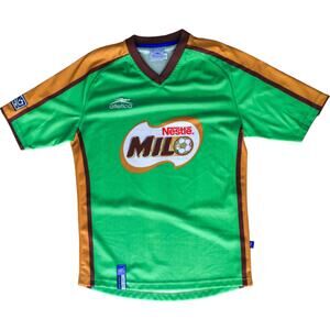 Atletica Vintage 90's MLS Nestle Milo Youth L 14 Green Soccer Jersey